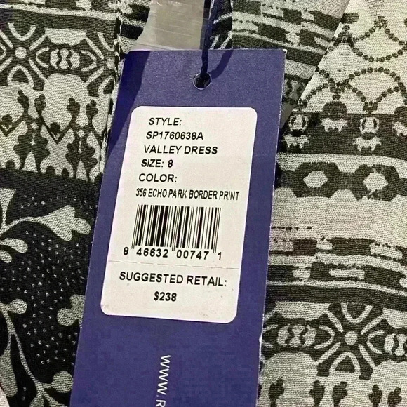 NWT Rebecca Minkoff valley dress Sz 8 ECHO PARK BORDER PRINT MSRP $238 - Picture 8 of 8